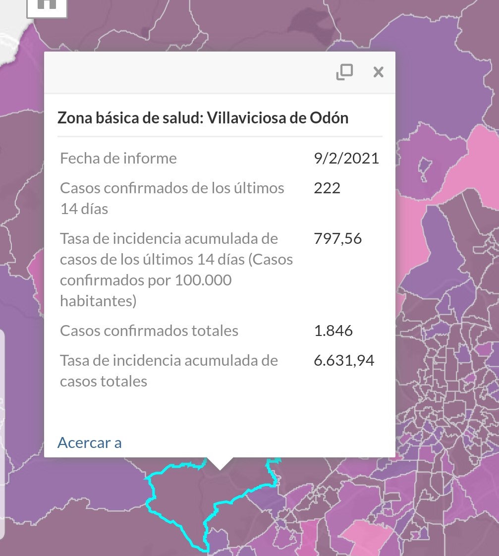 Texto Alternativo: La incidencia de casos por COVID19 desciende en Villaviciosa de Odón