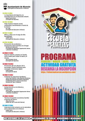 Texto Alternativo: La Escuela de Familias ofrece un interesante programa online, gratuito y accesible para mejorar las capacidades educativas de las familias