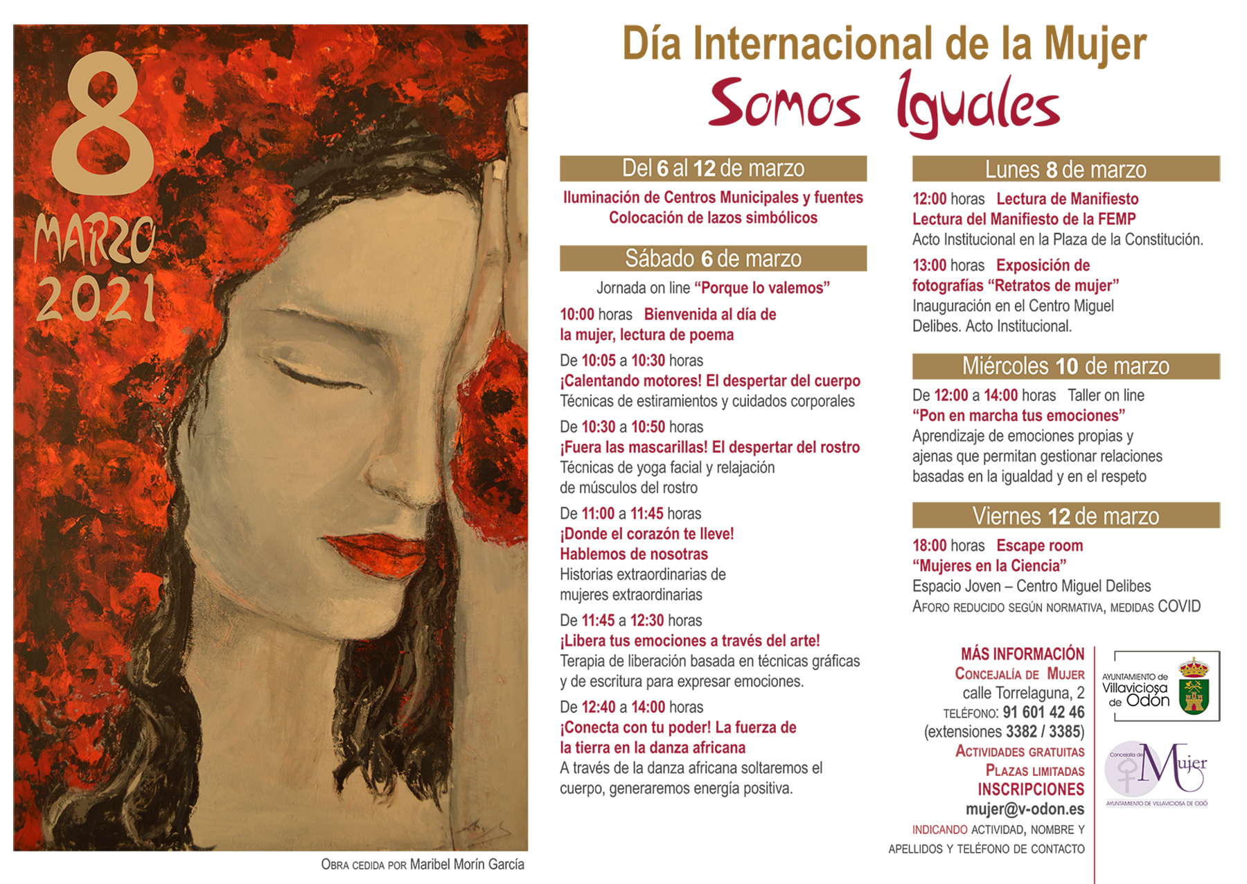 Texto Alternativo: Villaviciosa de Odón presenta su programa de actividades con motivo del Día Internacional de la Mujer