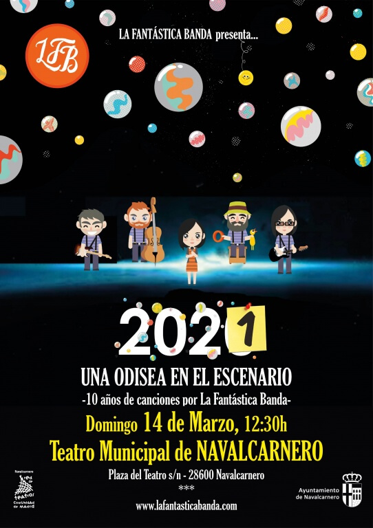 Texto Alternativo: Domingo, 14 de marzo – La Fantástica Banda ’2021 una odisea en el escenario’