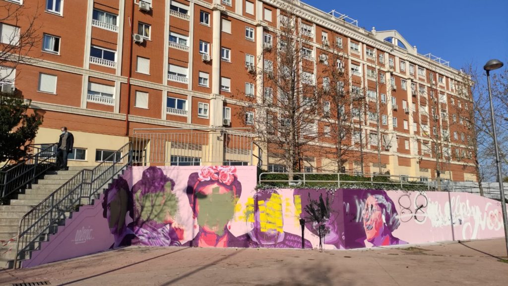 Texto Alternativo: Getafe condena el ataque al mural realizado por el 8 de Marzo