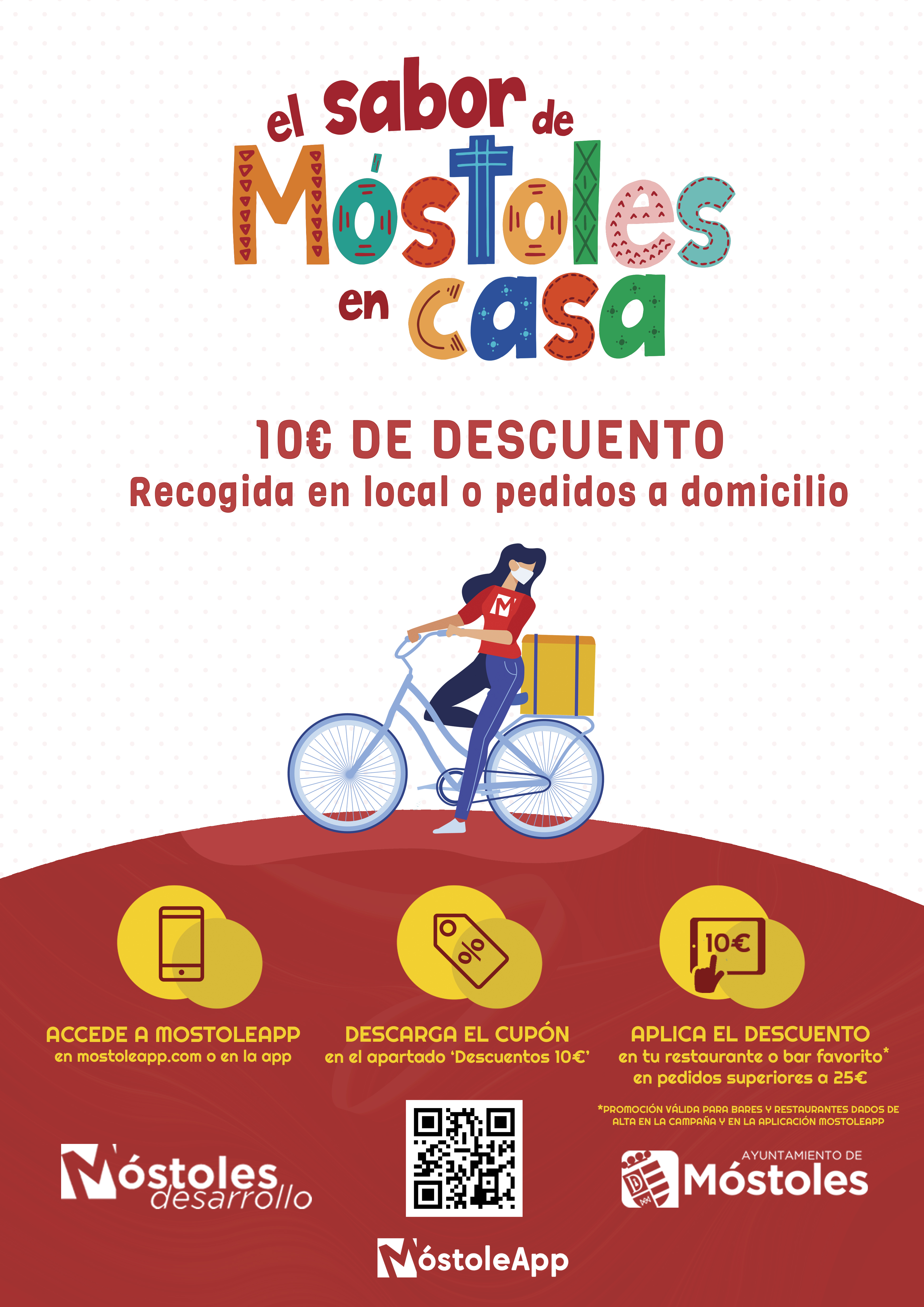 Texto Alternativo: El sabor de Móstoles en casa nueva campaña del Gobierno de Móstoles para apoyar el consumo en la hostelería local