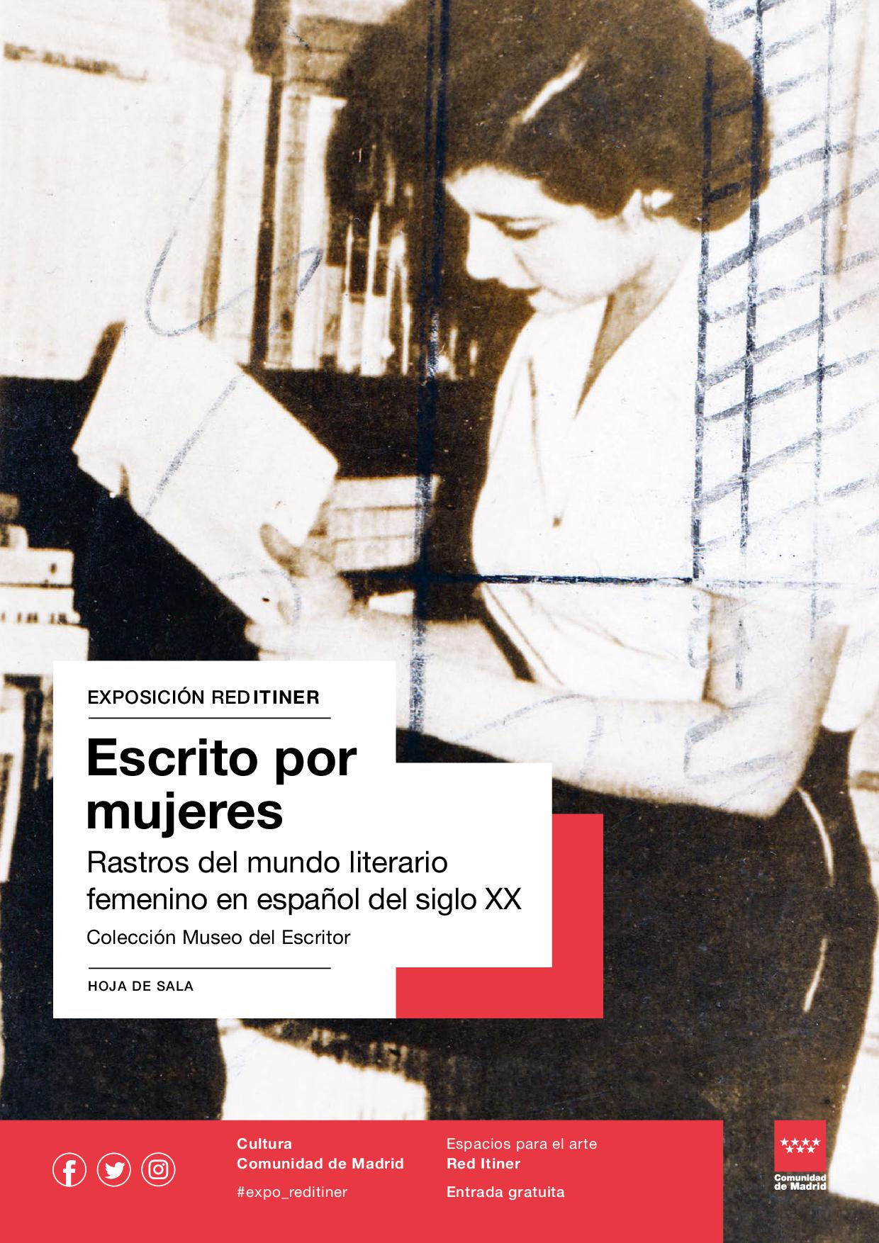 Texto Alternativo: Exposición Multidisciplinar “Escrito por mujeres. Rastros del mundo literario femenino en español del siglo XX”