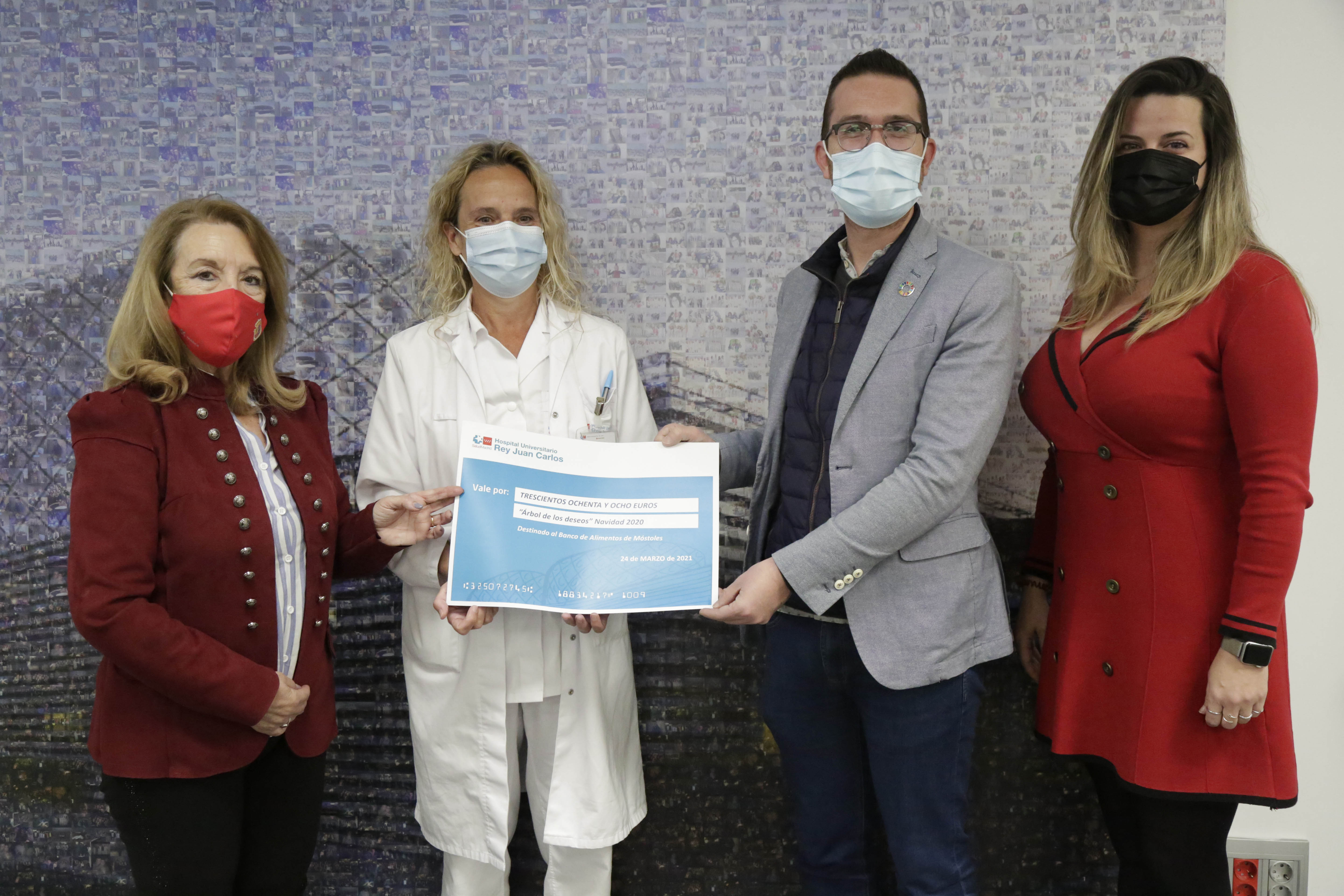 Texto Alternativo: El Restaurante Municipal de Móstoles recibe la recaudación de una campaña solidaria del Hospital Rey Juan Carlos