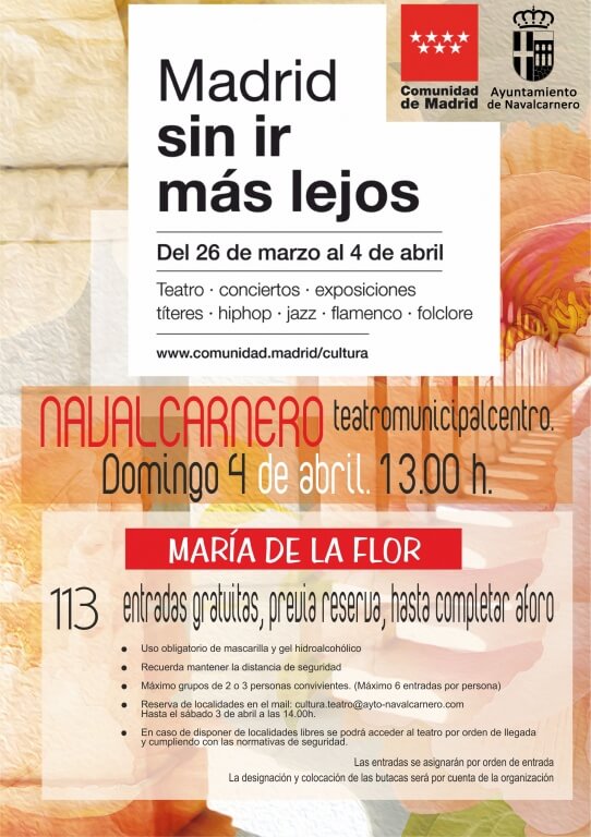 Texto Alternativo: Domingo, 4 de abril – Concierto: María de la Flor