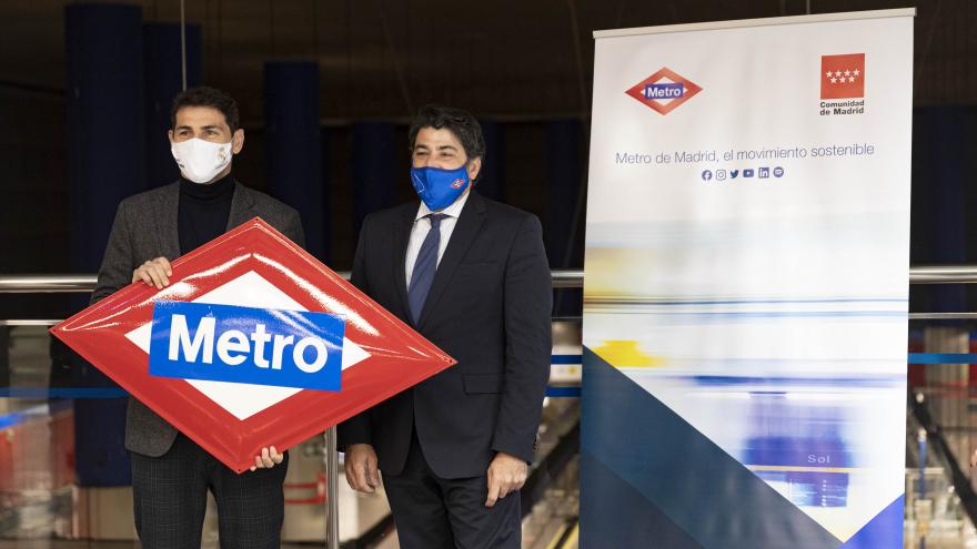 Texto Alternativo: El Gobierno de la Comunidad de Madrid presentamos una campaña en Metro para fomentar el deporte y la vida saludable