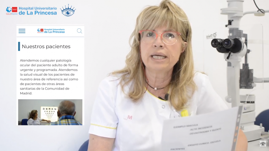 Texto Alternativo: Oftalmología del Hospital de La Princesa desarrolla una web centrada en información al paciente