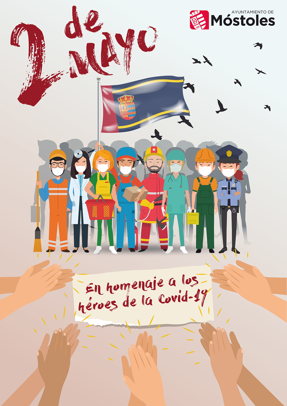 Texto Alternativo: Los Premios Mostoleños 2021 rendirán homenaje a los Héroes de la Covid-19