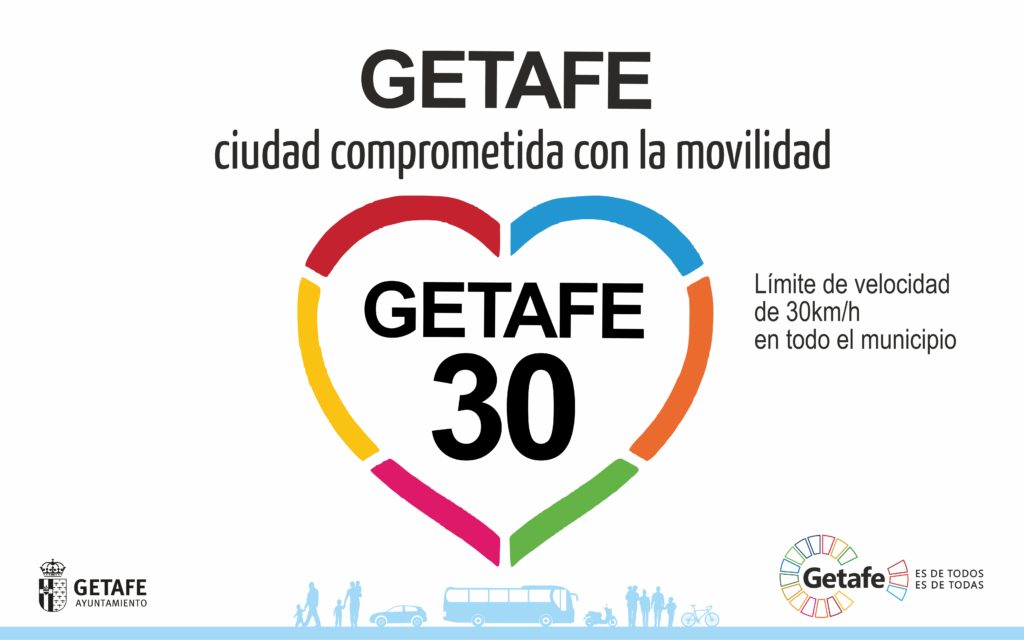 Texto Alternativo: Entra en vigor la modificación de la velocidad a 30 km/h en ciudad que Getafe inició hace meses