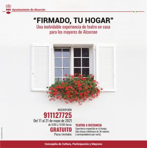 Texto Alternativo: ‘Firmado, tu hogar’, una inolvidable experiencia de teatro en casa para los mayores de Alcorcón