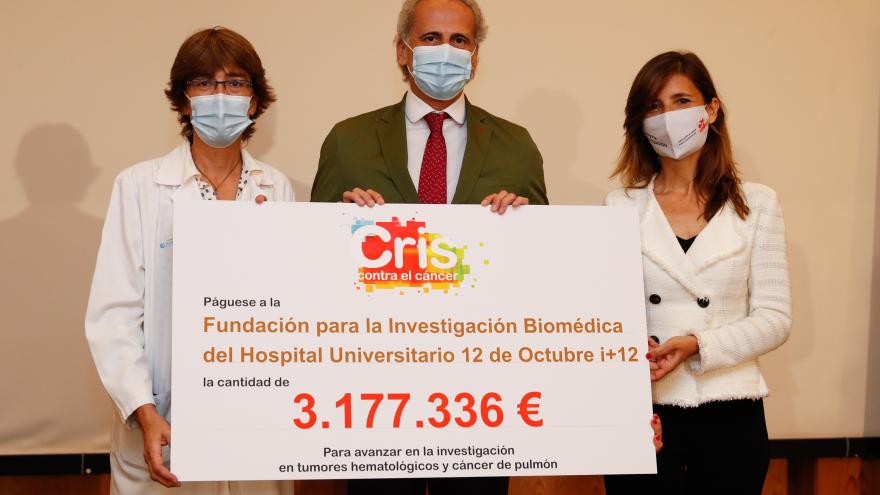 Texto Alternativo: El 12 de Octubre y CRIS contra el Cáncer renuevan su colaboración para investigar esta enfermedad