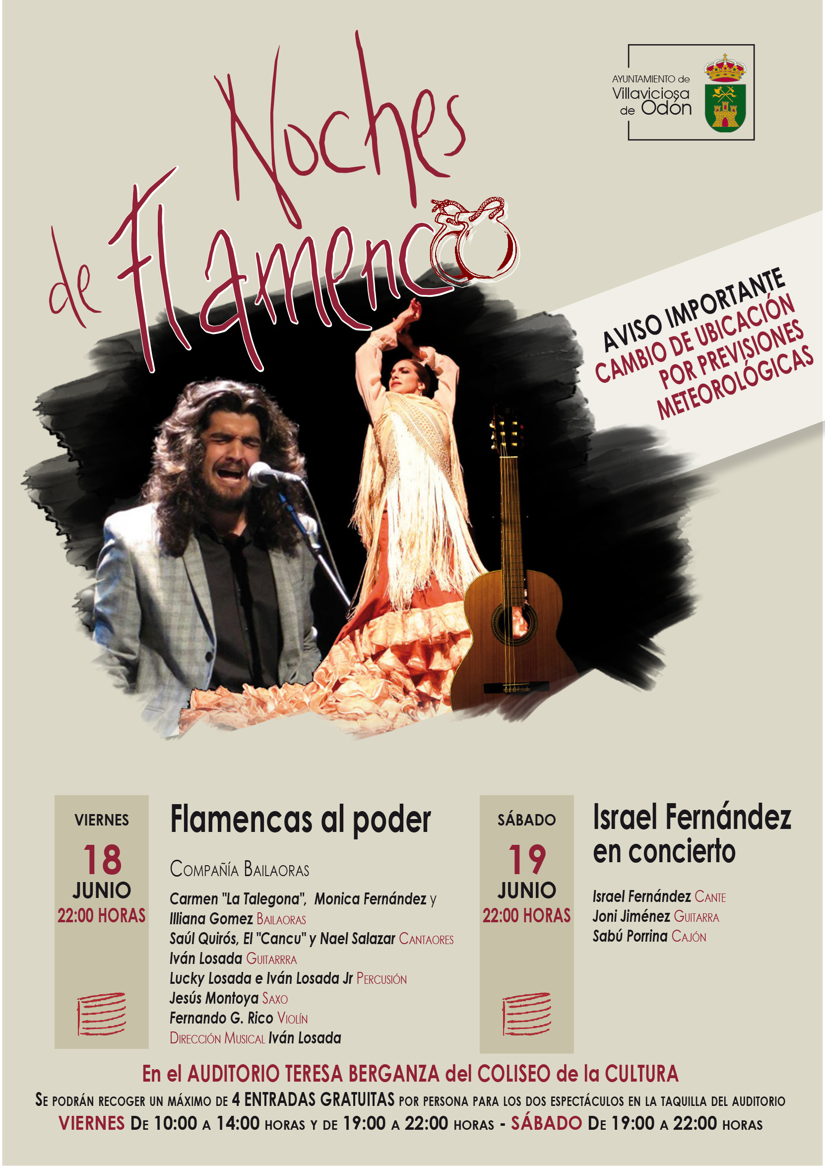 Texto Alternativo: Villaviciosa de Odón programa dos Noches de flamenco para este fin de semana