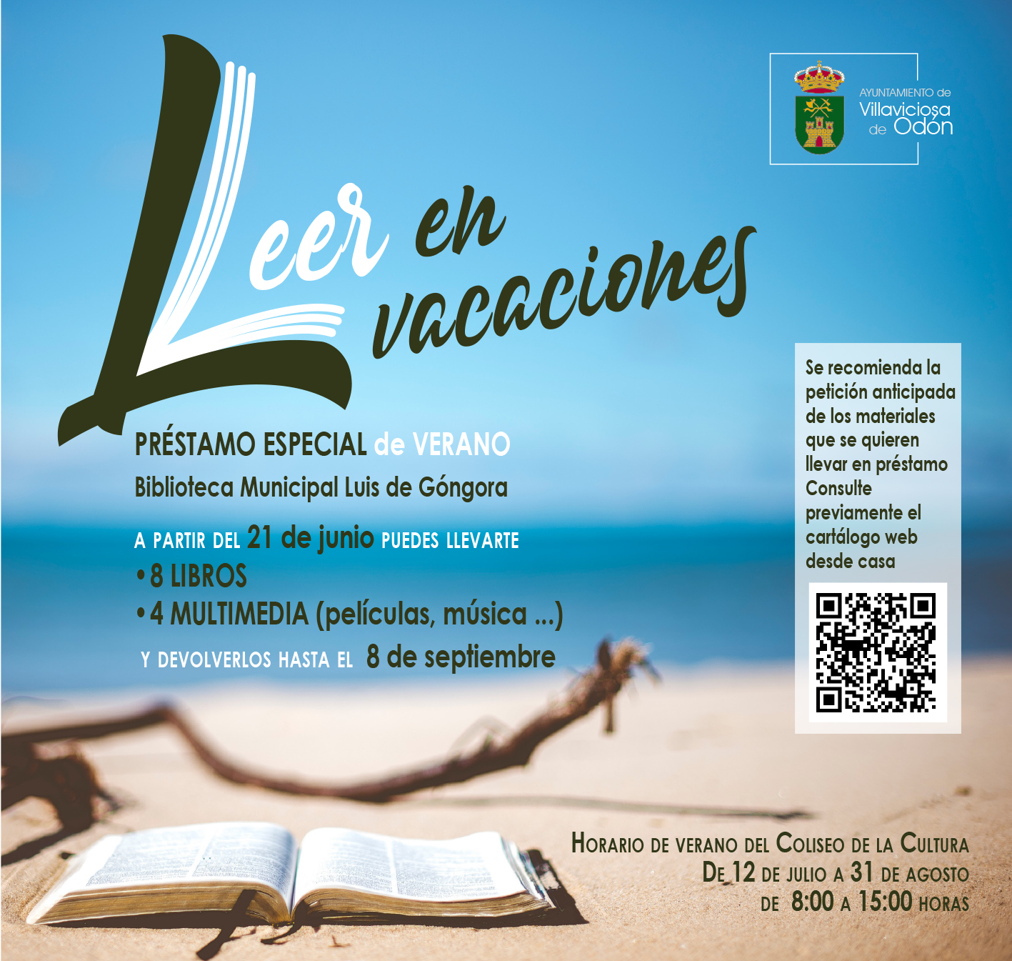 Texto Alternativo: La biblioteca municipal nos invita a seguir leyendo estas vacaciones mediante su préstamo especial de verano