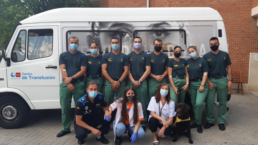 Texto Alternativo: Se registran como donantes de médula 77 Guardias Jóvenes del Colegio Duque de Ahumada de Valdemoro