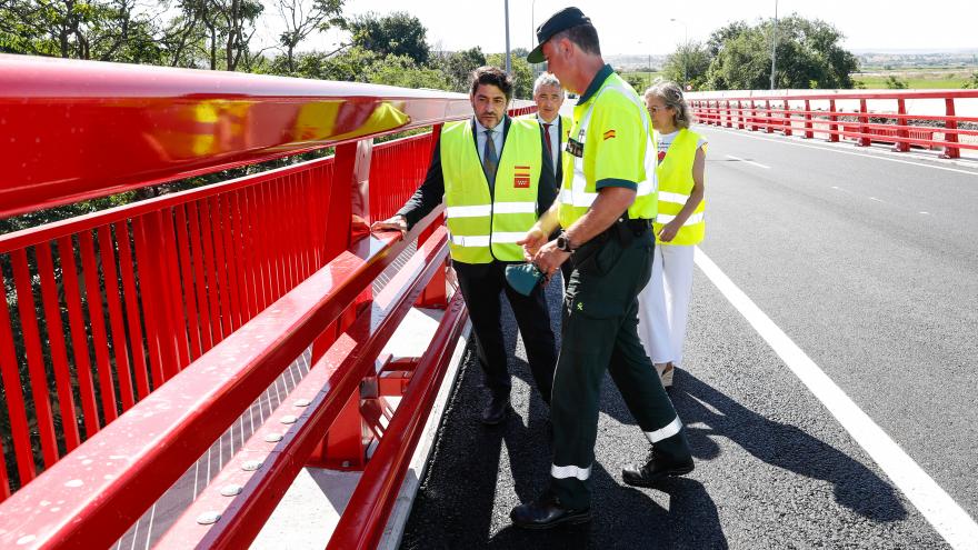Texto Alternativo: La Comunidad reabreal tráfico los puentes de la M-305 sobre la M-307 y el ferrocarril en Aranjuez