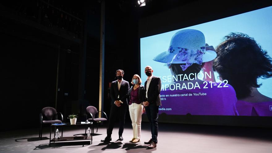 Texto Alternativo: La Comunidad, en la el Gobierno de la Comunidad de Madrid presentación de la nueva temporada escénica del Teatro de la Abadía