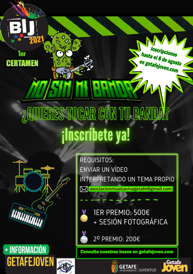 Texto Alternativo: Certamen Juvenil de Rock & Metal: ” No sin mi Banda”