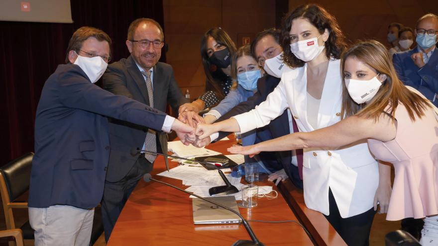 Texto Alternativo: Díaz Ayuso en la declaración de El Retiro y el Paseo del Prado como Patrimonio Mundial de UNESCO
