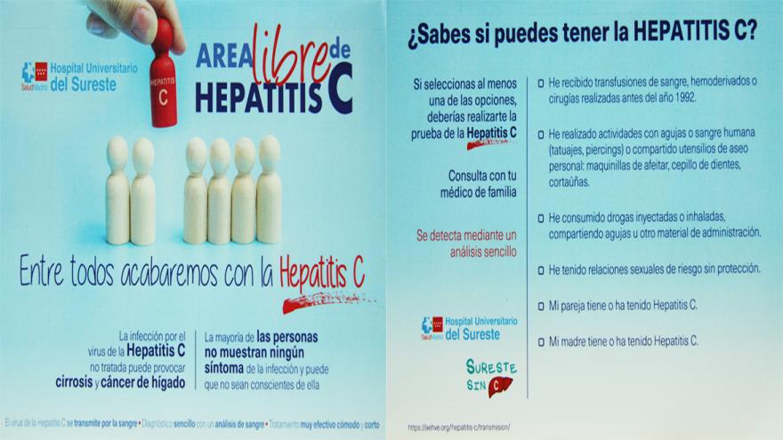 Texto Alternativo: El Hospital del Sureste realiza un cribado de hepatitis C por el Día Mundial contra la Hepatitis