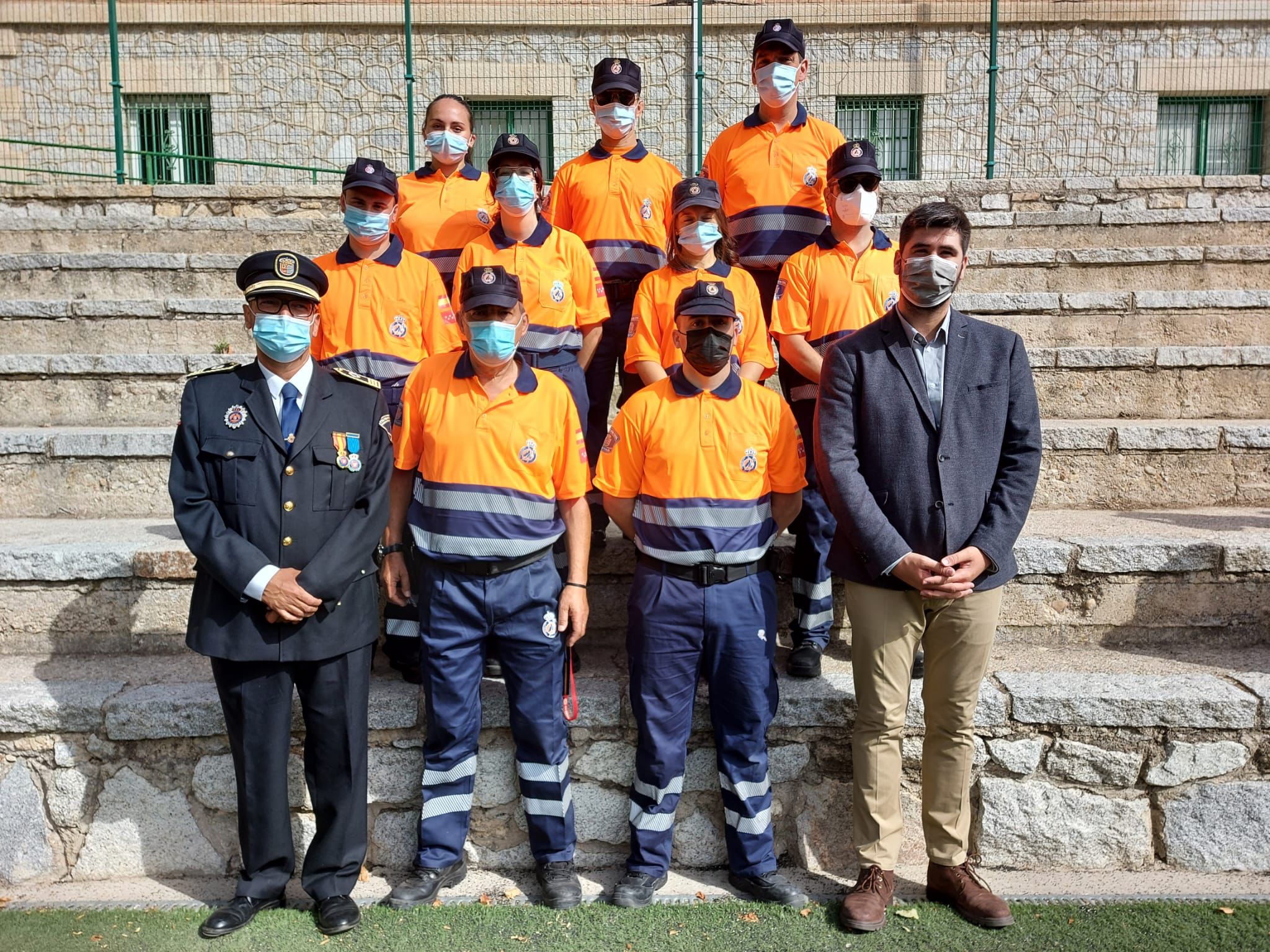 Texto Alternativo: La Agrupación de Protección Civil de Móstoles se refuerza con 18 nuevas voluntarias y voluntarios