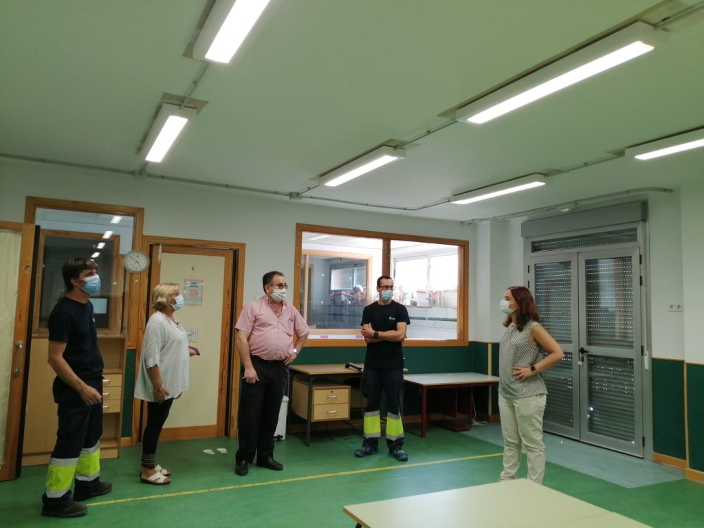 Texto Alternativo: A buen ritmo las obras de mejora de eficiencia energética y reparaciones en los colegios Gabril García Márquez y Ciudad de Getafe