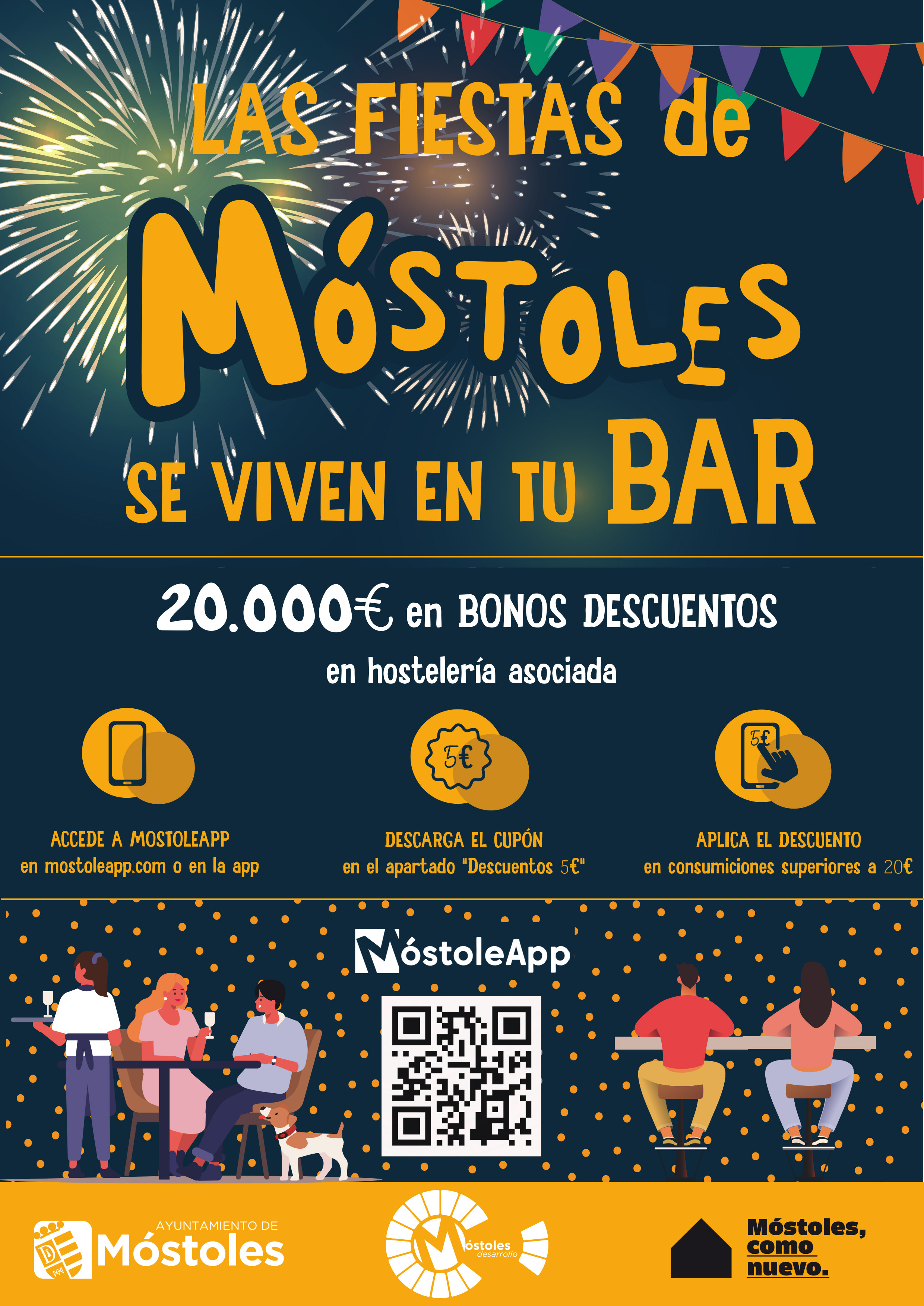 Texto Alternativo: El Gobierno de Móstoles sigue apostando por la hostelería local durante las Fiestas Patronales de Septiembre
