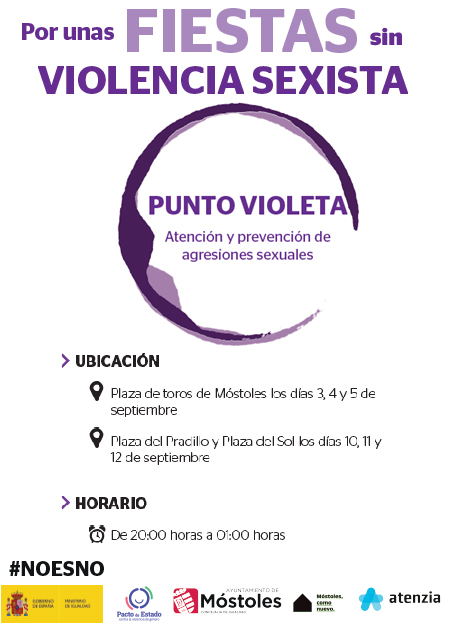 Texto Alternativo: Las Fiestas Patronales de Móstoles contarán con un Punto Violeta para prevenir las agresiones sexuales