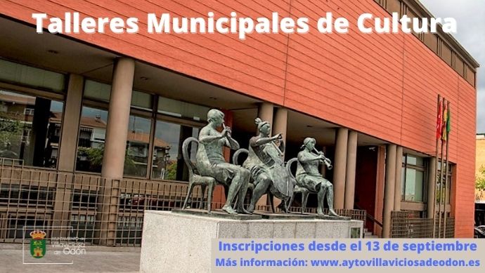 Texto Alternativo: Los Talleres Municipales de Cultura abren el periodo de inscripción el 13 de septiembre