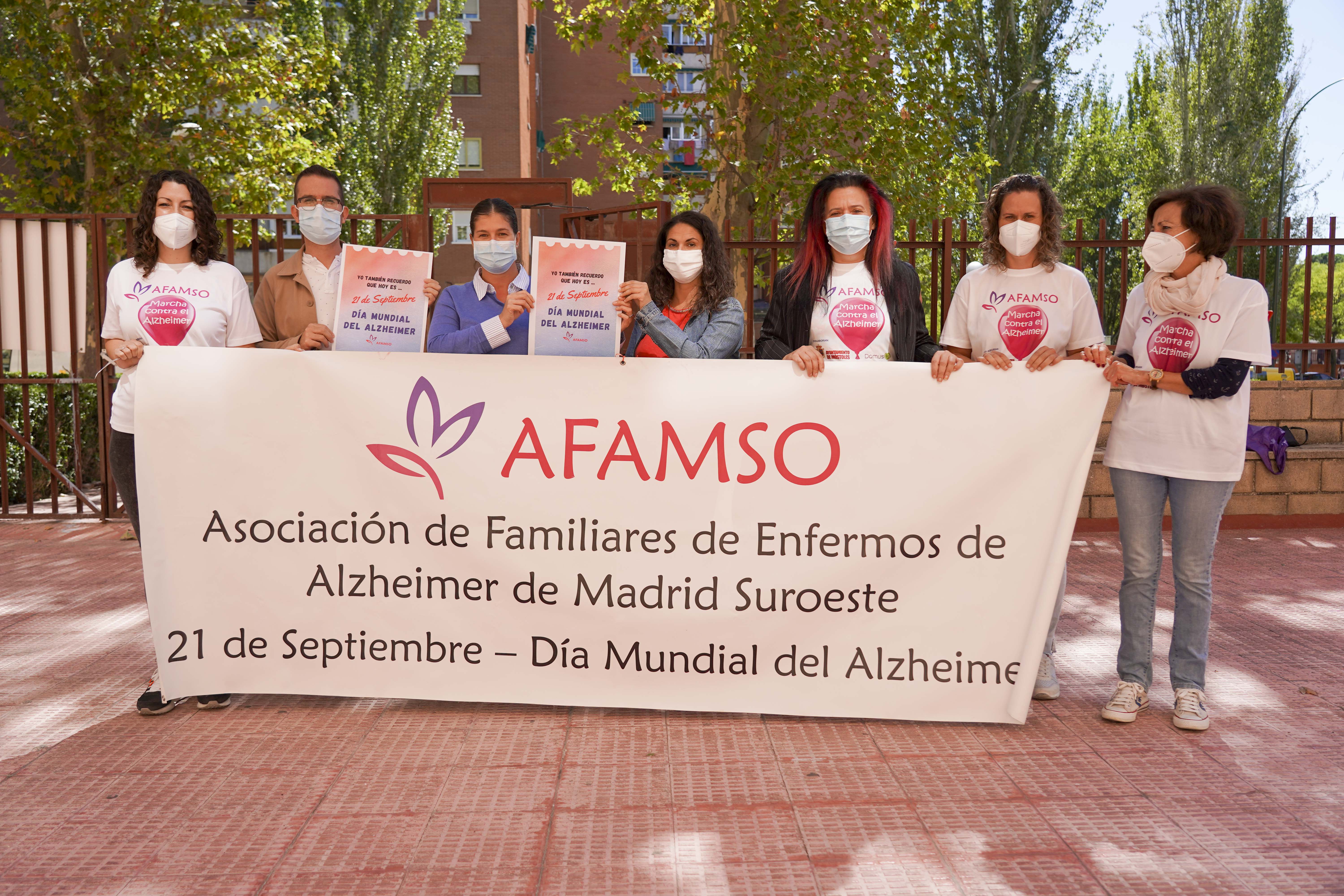 Texto Alternativo: Móstoles se suma a los actos por el Día Mundial del Alzheimer