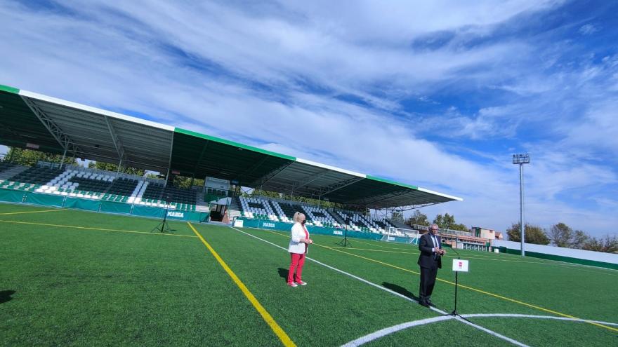 Texto Alternativo: Finalizamos las obras de remodelación del Estadio Municipal Facundo Rivas Pérez en El Álamo