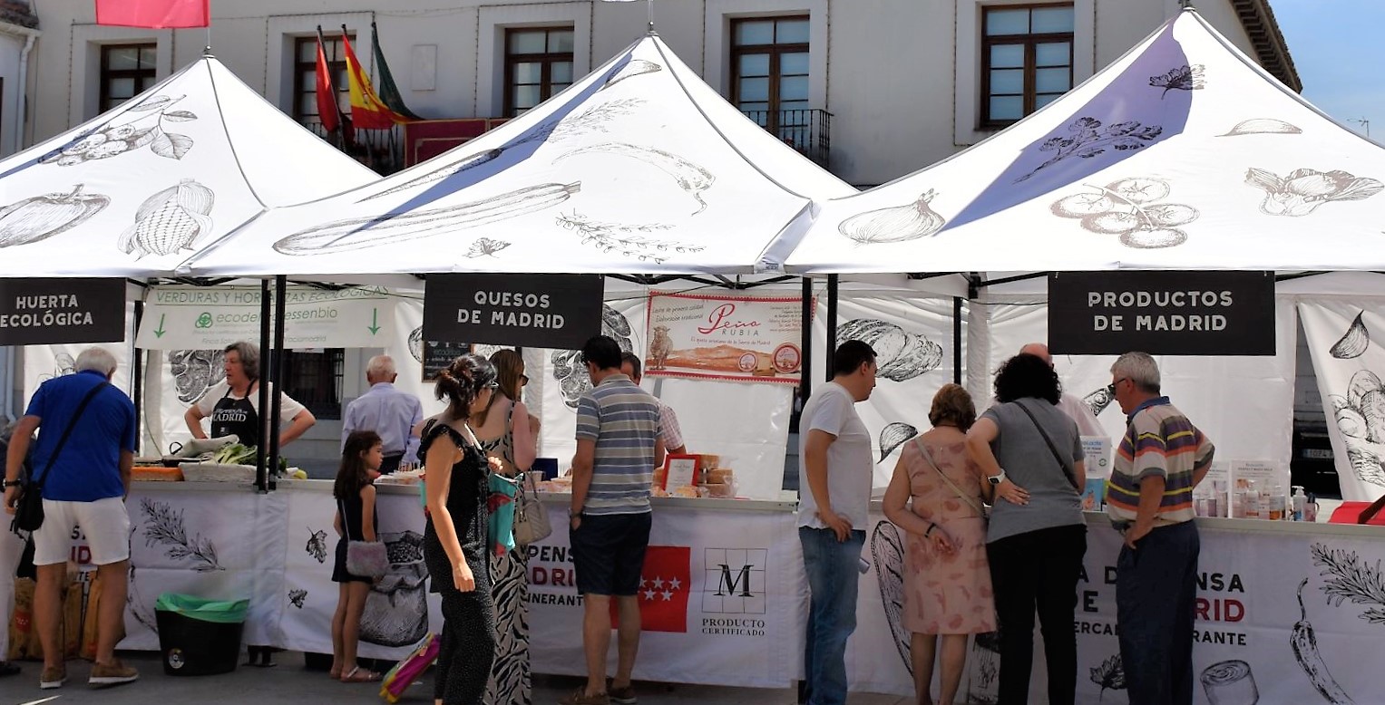 Texto Alternativo: El mercado itinerante "La despensa de Madrid" se desplaza este sábado hasta nuestro municipio