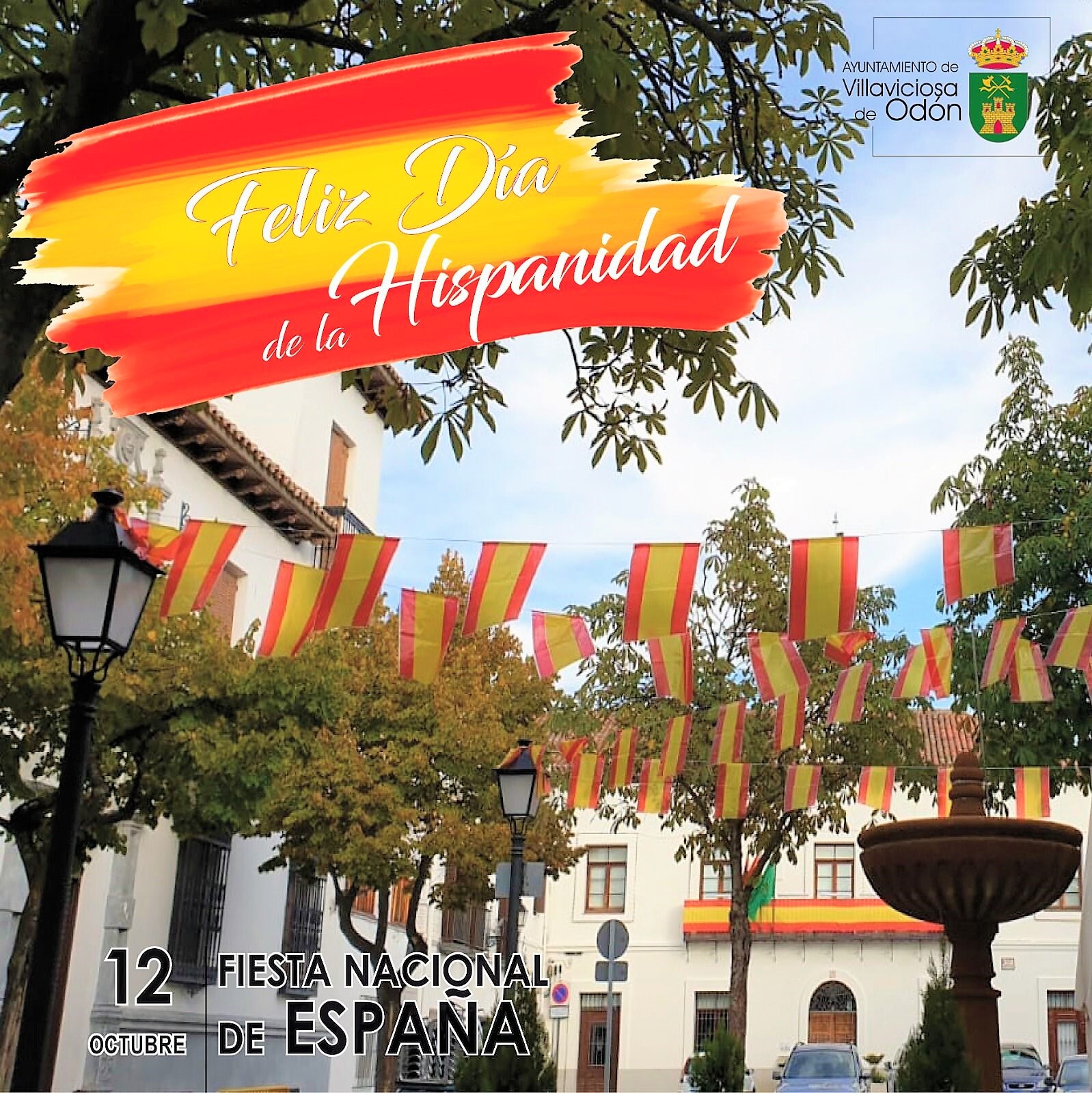 Texto Alternativo: ¡Feliz Día de la Fiesta Nacional y de la Hispanidad!