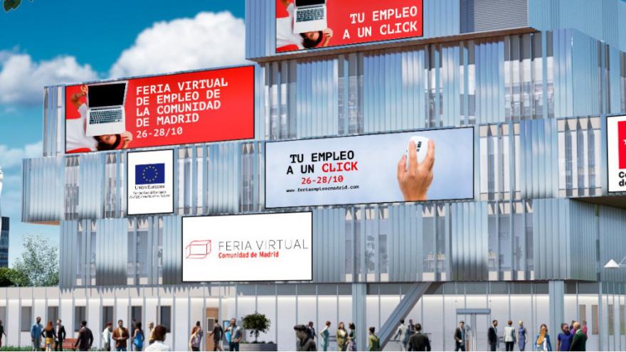 Texto Alternativo: Asesoramos sobre PRL en la Feria Virtual de Empleo de la Comunidad de Madrid