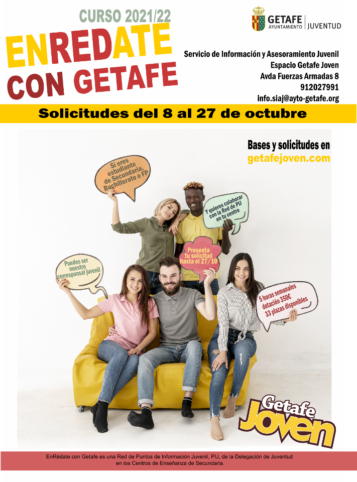Texto Alternativo: Becas “EnRédate con Getafe”