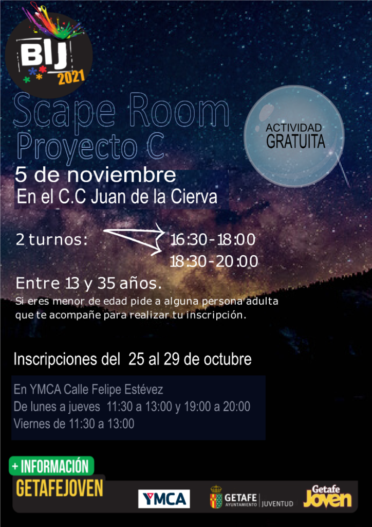 Texto Alternativo: ACTIVIDAD BIJ: SCAPE ROOM PROYECTO C
