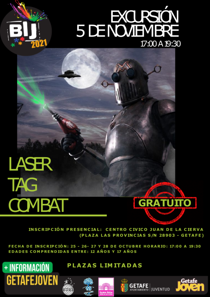 Texto Alternativo: ACTIVIDAD BIJ: LASER TAG COMBAT