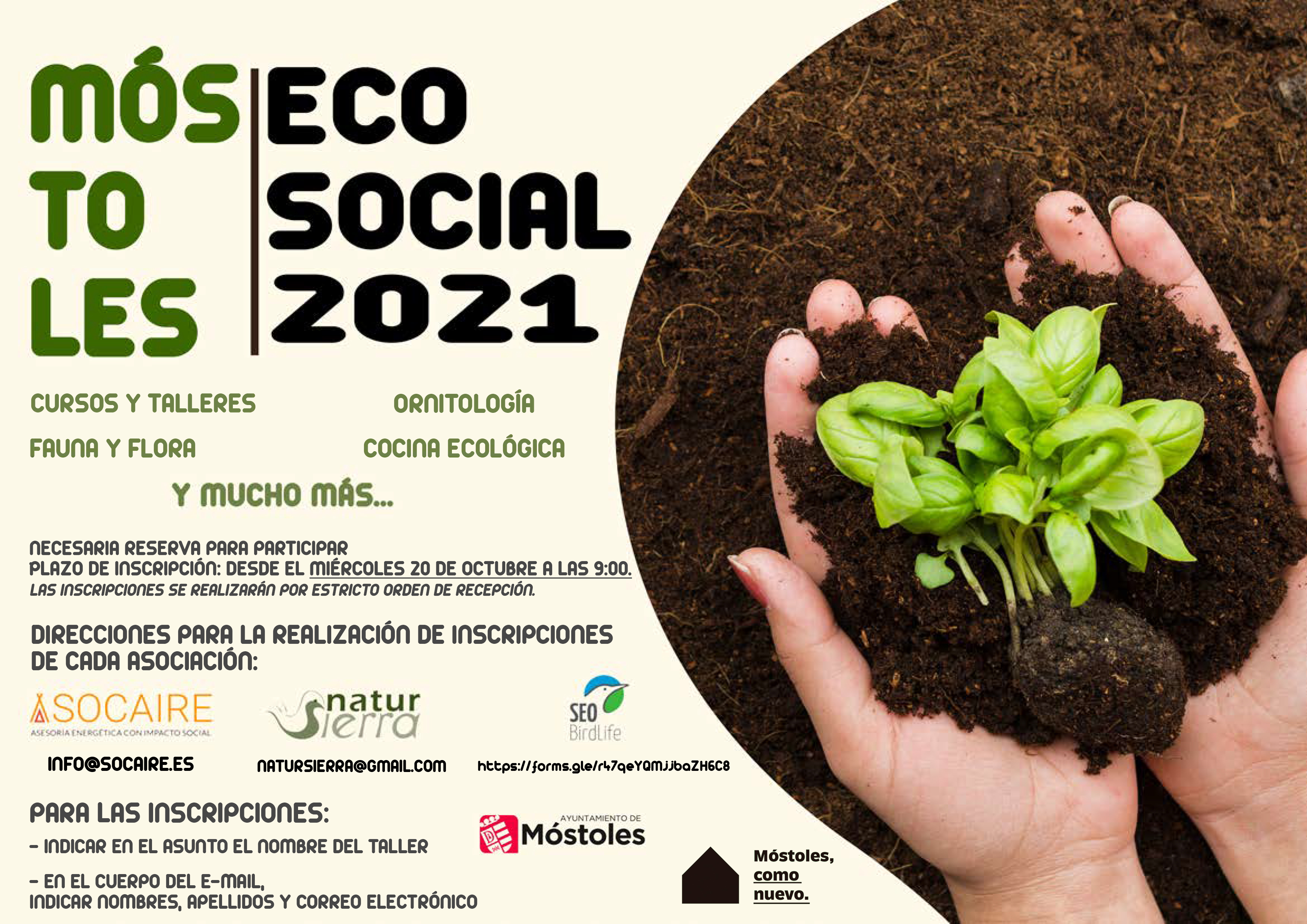 Texto Alternativo: Móstoles abre el periodo de inscripciones para los talleres medioambientales y ecosociales