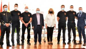 Texto Alternativo: Cuatro nuevos efectivos se incorporan al Servicio de Bomberos del Ayuntamiento de Alcorcón