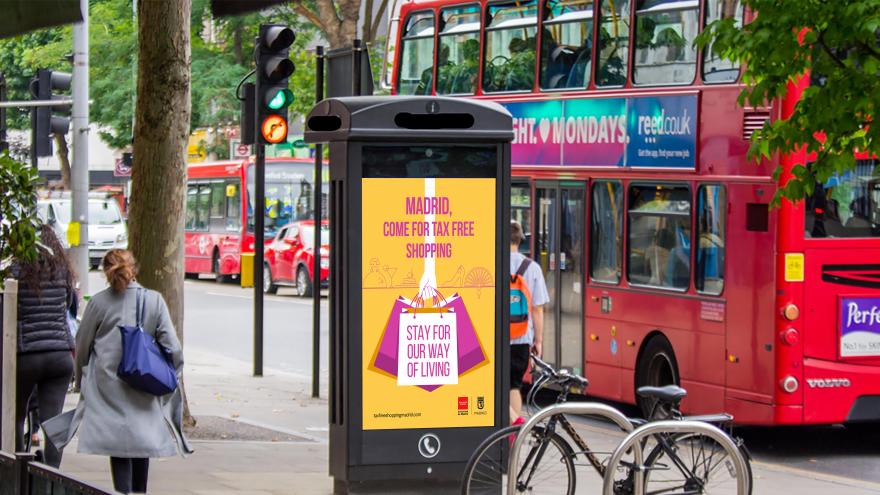 Texto Alternativo: El Gobierno de la Comunidad de Madrid lanza en Gran Bretaña una campaña para promover la región como destino de turismo de compras