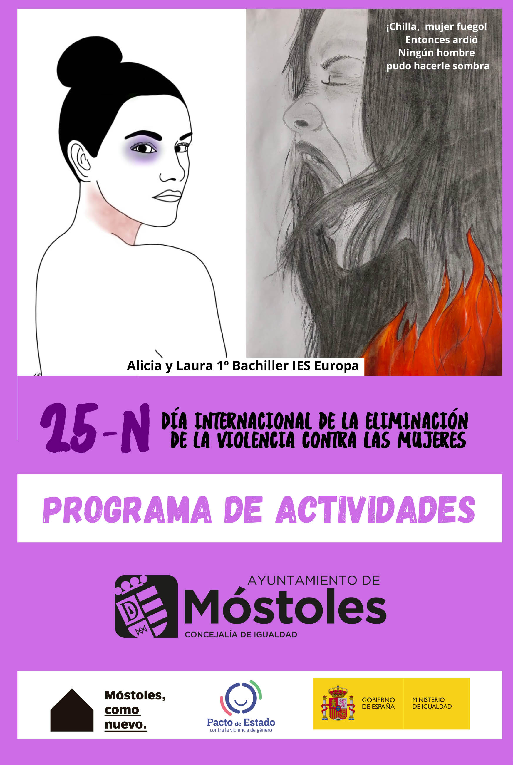 Texto Alternativo: El Gobierno de Móstoles conmemora el Día Internacional de la Eliminación de la Violencia contra la Mujer con múltiples propuestas reivindicativas