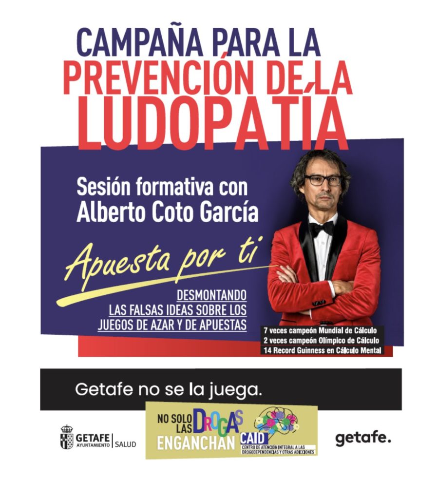 Texto Alternativo: Getafe inicia una campaña de prevención de la ludopatía entre adolescentes y jóvenes