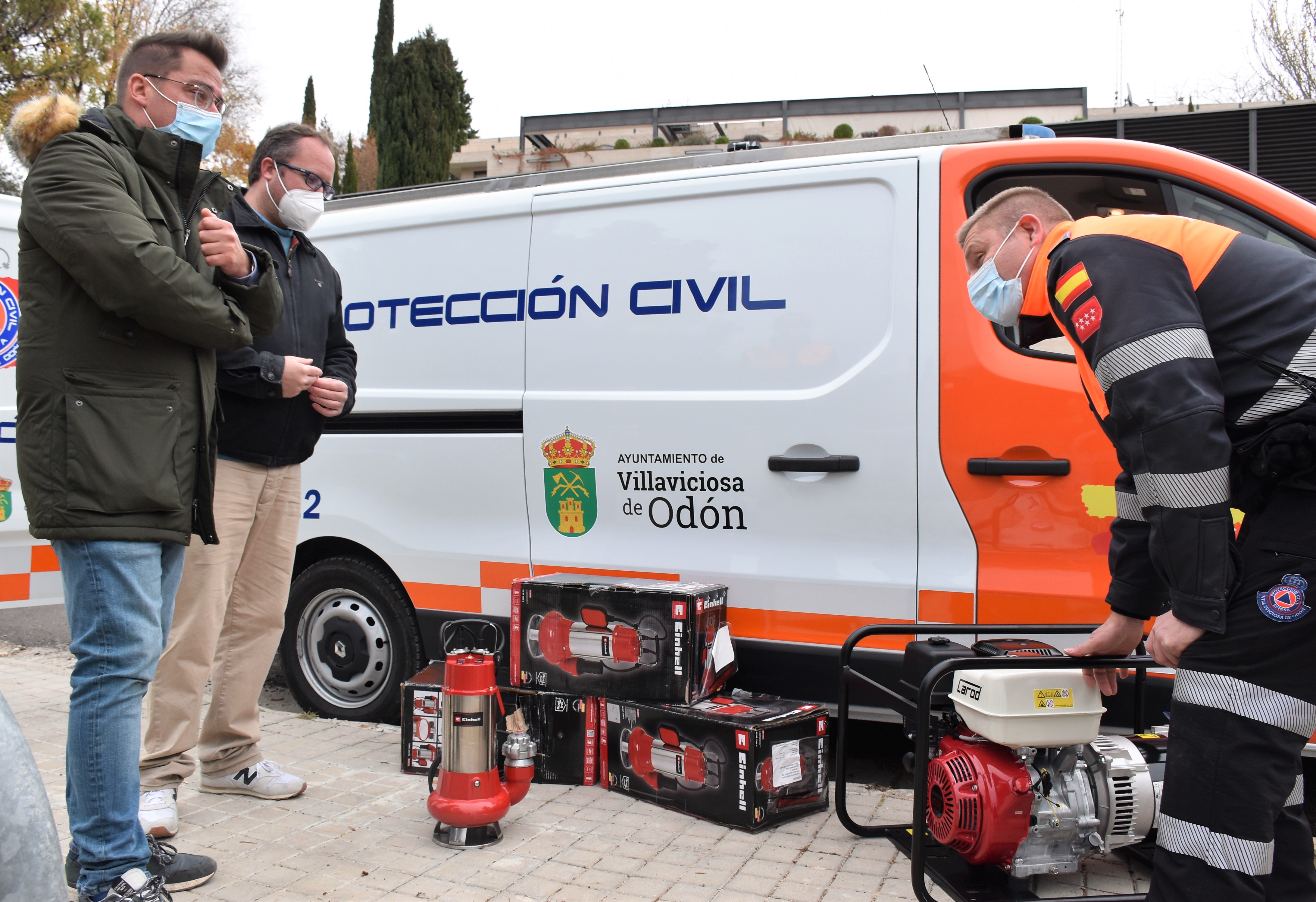 Texto Alternativo: El Ayuntamiento de Villaviciosa renueva el material de su Agrupación de Protección Civil con cuatro electrobombas y un generador autónomo