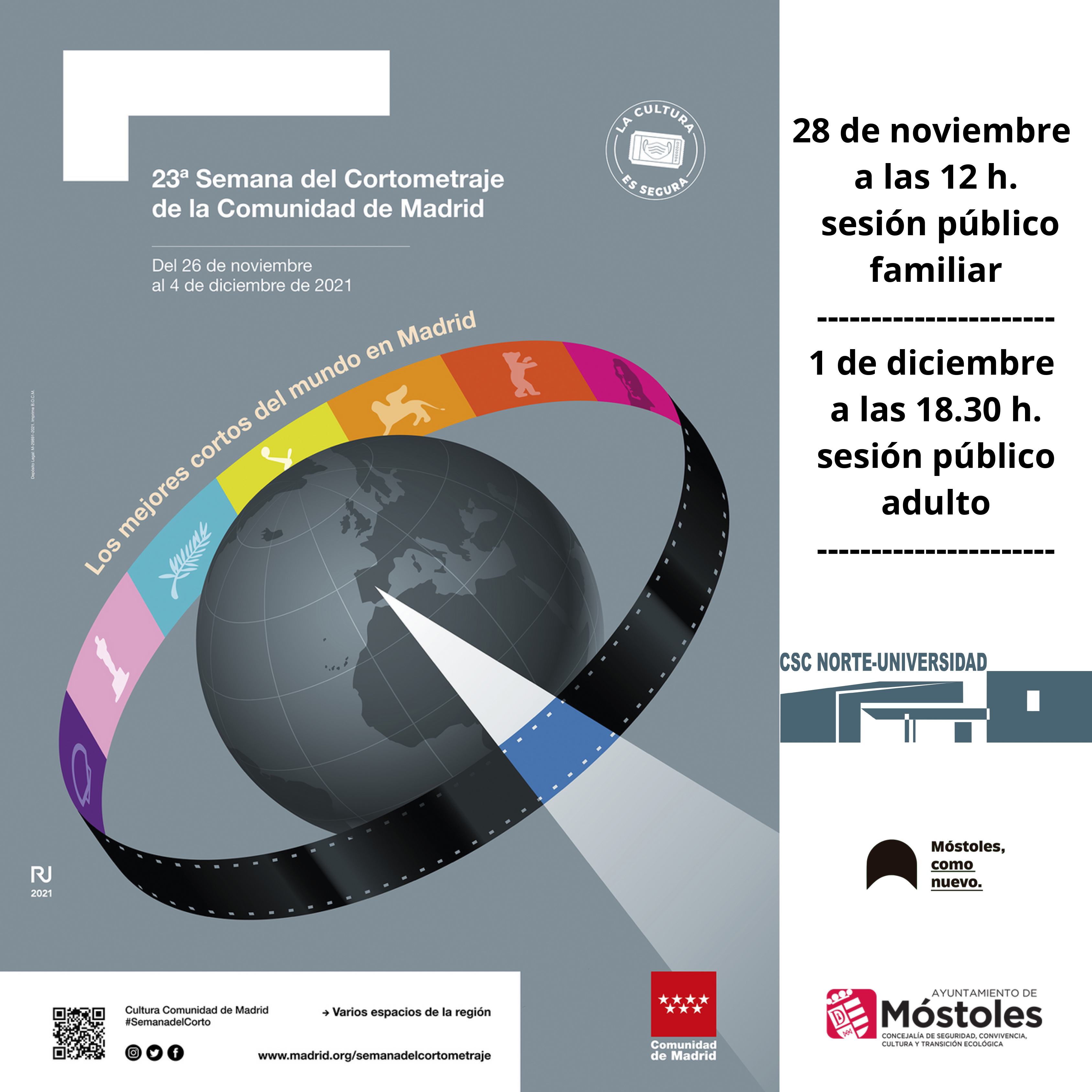 Texto Alternativo: Móstoles participa un año más en la Semana del Cortometraje de la Comunidad de Madrid
