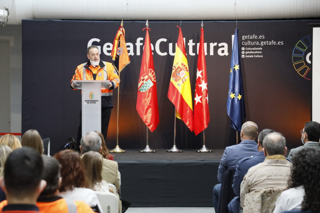 Texto Alternativo: Homenaje a Protección Civil por su trabajo en la pandemia en su XXXIX aniversario