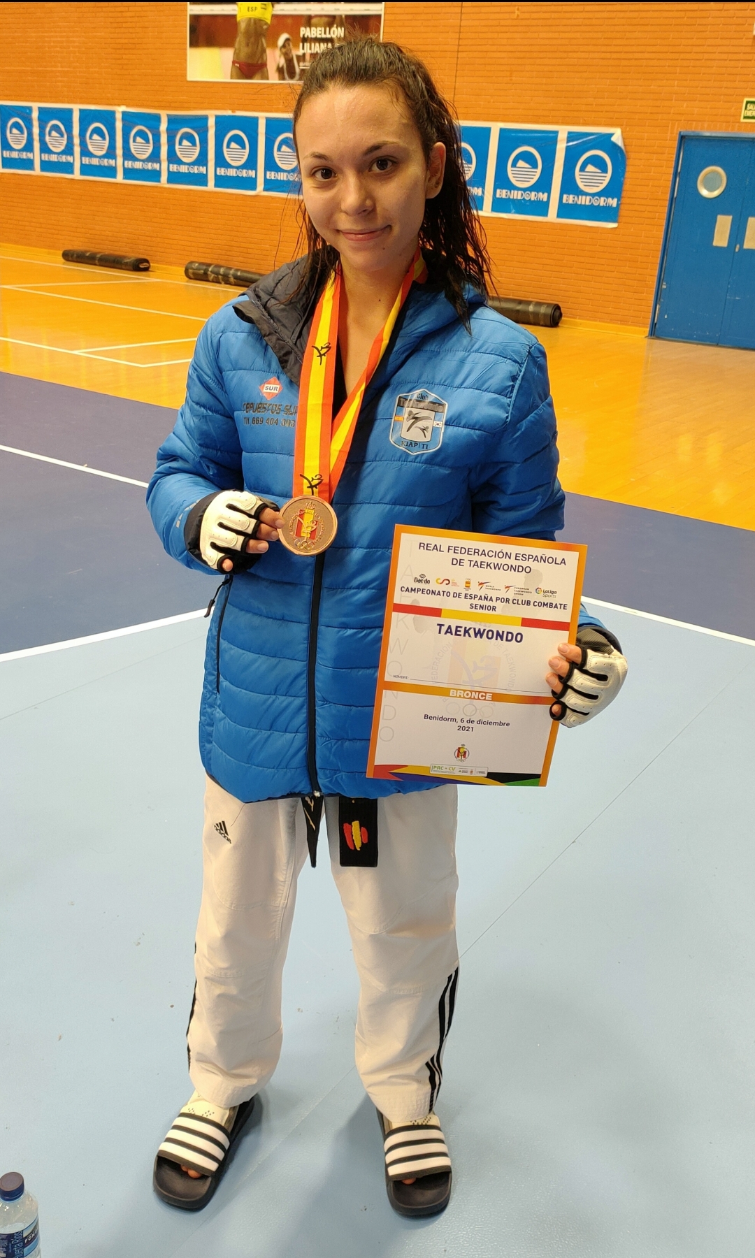 Texto Alternativo: Laura García Jiménez, medalla de bronce de Taekwondo en la categoría senior