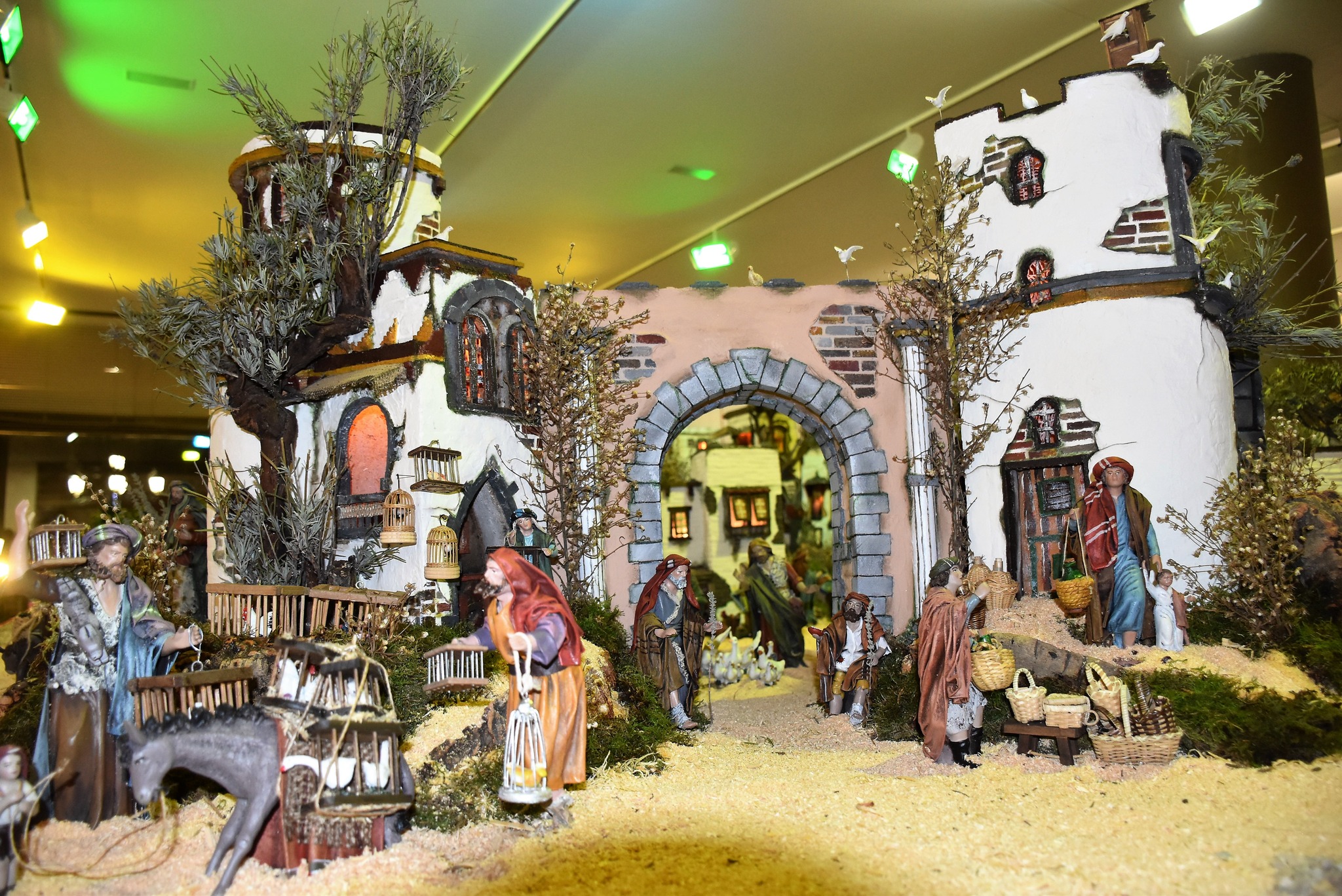 Texto Alternativo: La sala de arte del Coliseo de la Cultura acoge un espectacular Belén Navideño