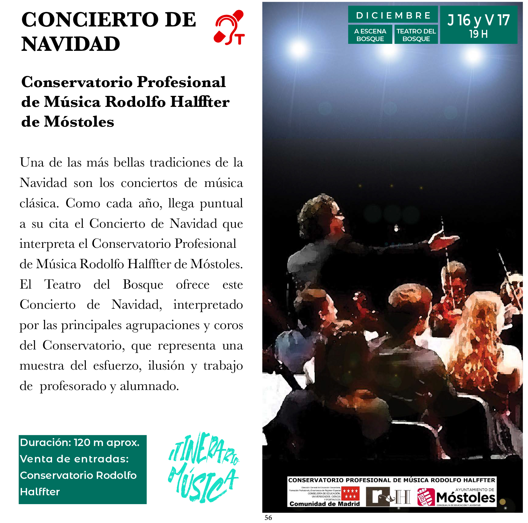 Texto Alternativo: Agenda cultural de la semana del 13 al 19 de diciembre