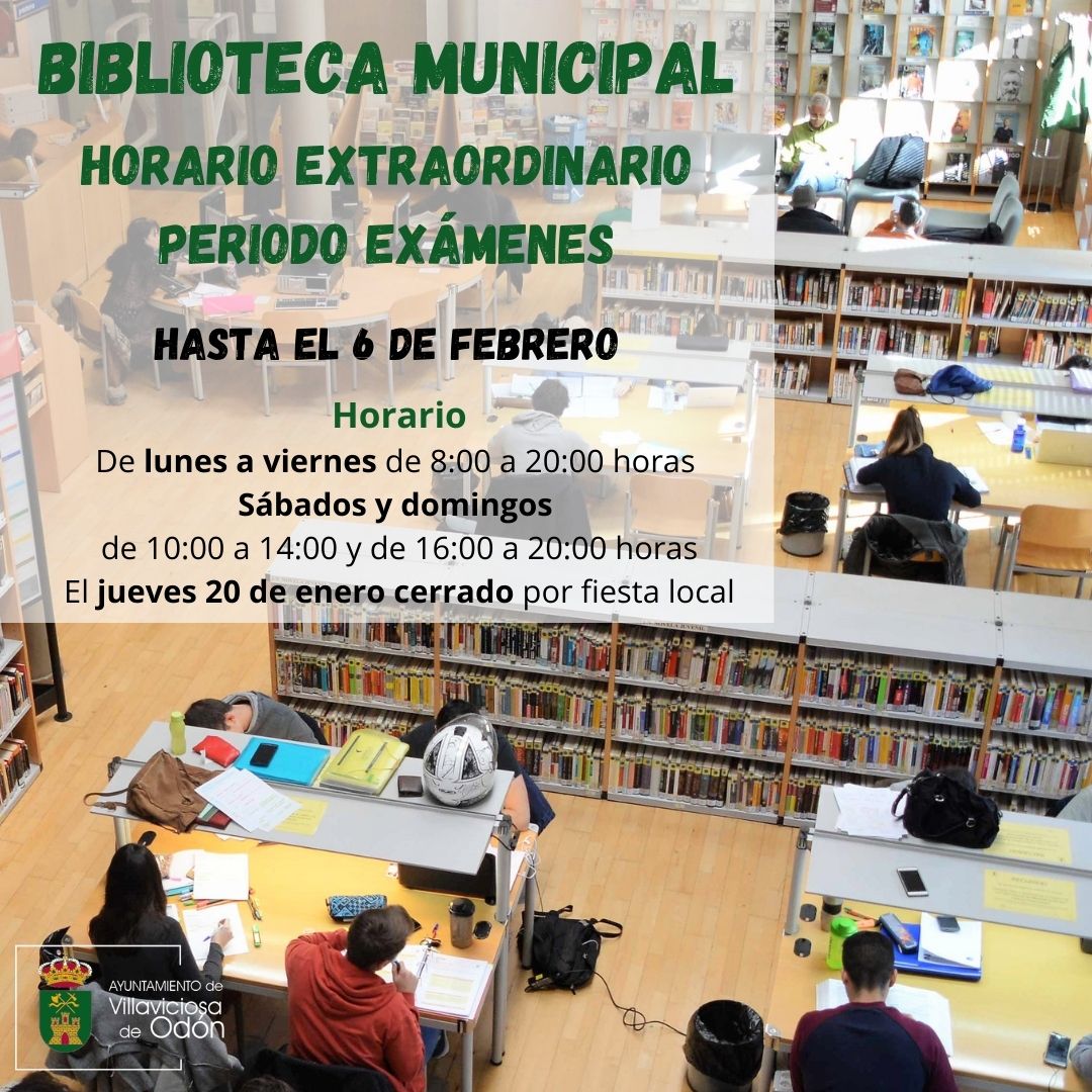 Texto Alternativo: La biblioteca municipal Luis de Góngora amplía su horario durante el periodo de exámenes