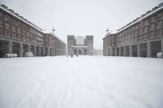 Texto Alternativo: Leganés bajo la gran nevada, el trabajo que recoge las imágenes del fotógrafo Miguel Aguilera en el aniversario de Filomena