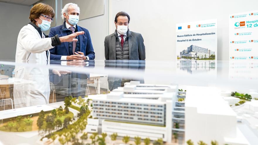 Texto Alternativo: La Comunidad de Madrid avanza a gran ritmo en la construcción del nuevo Edificio de Hospitalización del 12 de Octubre